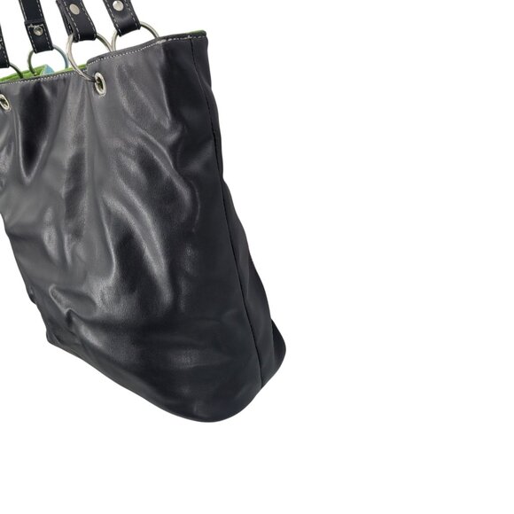 Disney World Park Resort Vegan Sequined Mickey Mouse Tote Bag Black Shoulder - Picture 6 of 11